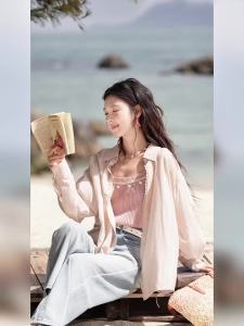 MISHOW Office Lady Summer Shirts Women 2026 New Striped Long Sleeve Turn-down Collar Shirt Female Fashion Loose Tops MXE33C07722026