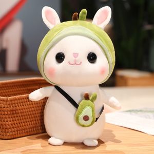 JOJO CASTLE 30/40CM Cute Rabbit Plush Toy Cosplay Unicorn Dinosaur Sunflower Carrot Avocado Rabbit Soft Toys Girl Plushies Stuffed Sleep Bunny Doll Birthday Gift