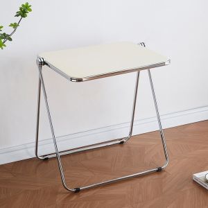 BAIERDI Nordic Minimalist Folding Chair Coffee Chair Bedroom Office Study Chair Home Dining Chair Solid Wood Frame Lightweight Portable Space Saving Easy Fold Storage No Assembly