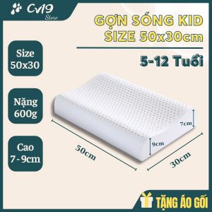 Gối cao su non thiên nhiên 100% Thái Lan cao su non cao cấp nâng đỡ cổ giảm đau nhức giảm ngủ ngáy ngủ ngon sâu giấc