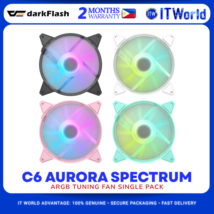 DarkFlash C6 Aurora Spectrum ARGB Tuning Fan Single Pack | Lazada PH