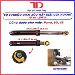 Phuộc giảm xóc dành cho máy giặt Samsung LG Pana cửa ngang từ 10-25 kg phủ bì 21cm chiều dài tâm lỗ min 18cm max 28.5cm thụt máy giặt Điện Lạnh Thuận Dung