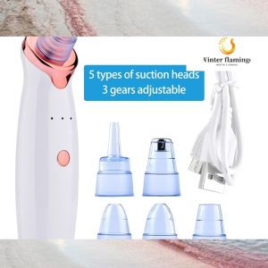 Blackhead Remover Vacuum Pore Cleaner Facial Cleaning Black Dots Suction Exfoliating Beauty Acne Pimple Remover Tool