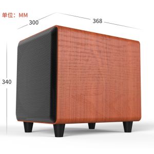 Original 10 inch Subwoofer home teater Wooden Enclosure Multimedia Speaker HiFi Stereo Surround Sound Subwoofer Loudspeaker with RCA input output Strong Bass ILASSA 低音炮
