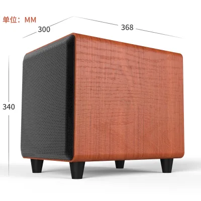 Original 10 inch Subwoofer home teater Wooden Enclosure Multimedia Speaker HiFi Stereo Surround Sound Subwoofer Loudspeaker with RCA input output Strong Bass ILASSA 低音炮