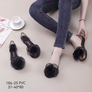 Sepatu Wanita Terbaru/Sepatu Flat Import Alina 186/Sepatu Balet Kaca Karet Korea Kekinian
