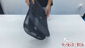 Mesh Backpack with Comfort Padded Straps Mesh Book Bag See Through Black Mesh School Bag