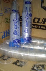 GELAS CUP OVAL 22OZ OVAL BENING TEBAL 22 OZ PREMIUM PP Tebal 7GR 1 ROLL Isi 50Pcs