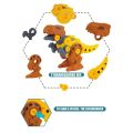 Mainan Edukasi Anak DIY Dino Puzzle Dinosaurus Dinosaurs Assemble Obeng dan Baut Rakit COD Bayar Ditempat. 