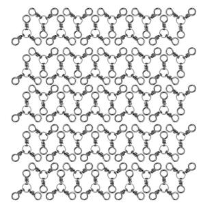 50 cái đầu nối Mồi Câu xoay kiểu ngang đầu nối móc nối câu cá phụ kiện câu cá nước ngọt nước mặn