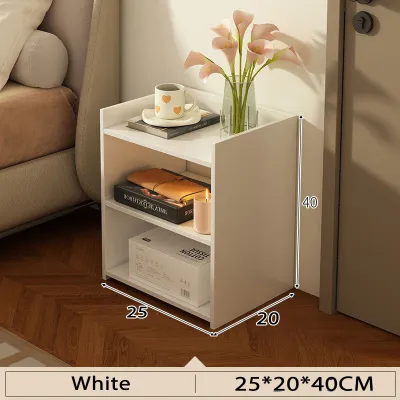 JIAJU-Bedside Cupboard No backboard Wooden Bedside Table Storage Cabinet Bedroom Side Cabinet Iemari Sebelah Katil Kabinet Storan Bilik Tidur 床头柜
