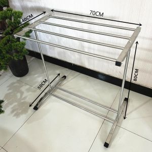 LG Jemuran Baju Stainless Jumbo Dengan Rak Sepatu Jemuran Baju 160CM Jemuran Pakaian Stainless Super KuatKokoh Dan Anti Kara