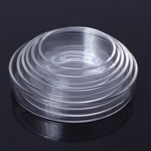Aquarium Shrimp Feeding Dish High Transparent Glass Bottom Feeder Bowl 3.9 3.5 3.2 3.0 2.6 2.4 Inches Round Tray