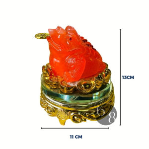 Cóc (Thiềm Thừ) Ngậm Xu - Tỳ Hưu Ngọc Phong Thủy Đế Kính Xoay 360 độ - Đặt Ban thần tài