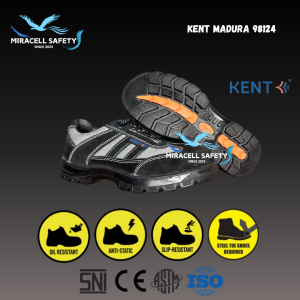 ( BONUS KAOS KAKI ) SEPATU SAFETY KENT MADURA 98124 - SEPATU SAFETY PRIA SEPATU SAFETY COWOK