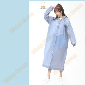 Áo Mưa Trong Suốt 1 Người Chất Liệu Mỏng Giá Rẻ Có Mũ Che Loại Áo Mưa Nút Bấm Tiện Lợi Khi Đi Du Lịch