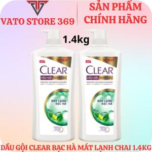 Dầu gội CLEAR bạc hà mát lạnh chai 1.4 kg