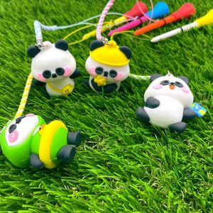 ATZ ทีกอล์ฟการ์ตูน Panda 83mm Tee Golf หัวยาง ทีกอล์ฟ การ์ตูน สุ่มสี แพ็ค 1 ชิ้น