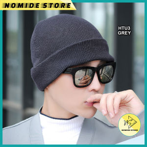 TOPI KUPLUK PRIA DEWASA RAJUT DISTRO BEANIE HAT MUSIM DINGIN WINTER CAPS TEBAL SYAL PRIA WANITA HTU