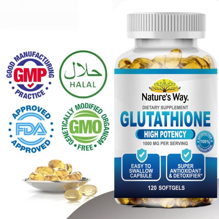 Glutathione Capsules 500mg Supplement for Antioxidant Anti-Aging Whitening  Skin Supplement detox Anti-wrinkle Increases Skin Elasticity Whitening  Supplement Health 120pcs Kapsul Kolagen Glutathione Dengan Vitamin C untuk  Anti Penuaan dan Meningkatkan ...