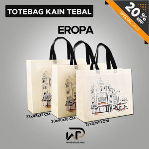 Totebag Kain Tebal | Goodiebag Tas Kain Spunbound | Tas Souvenir Kain Spunbound | Tas Belanja Hampers | Tas Souvenir