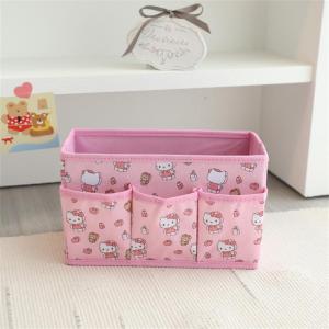 Christmas Gift Halloween Sanrio Fold Storage Box Hello Kitty Kawaii Cartoon Portable Jewelry Stationery Sundries Cosmetics Storage Box Household Items