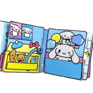 BISCUSM Montessori Kids Quiet Book Handmade Paper Kuromi Busy Book Cartoon DIY Toys Girls