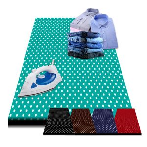 Alas Setrika Jumbo Motif Polka Dot - Warna Cinnamon/Teal/Hitam Pekat/Biru