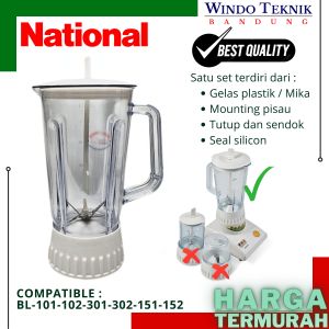 GELAS BLENDER MIYAKO / NATIONAL |  MONTING BLANDER | MANGKOK BLANDER MIYAKO | TUTUP BLENDER NASIONAL