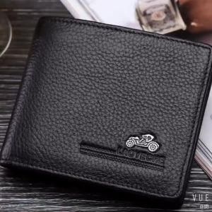 AE Mens short wallet thickened Korean style business cowhide wallet suitable for middle-aged and young men vertical design with multiple card slots