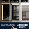 Gương Đèn LED Chữ Nhật Cảm Ứng Thông Minh Treo Tường Nhà Tắm, Phòng Ngủ Legaxi. 