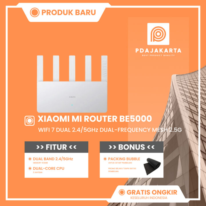 Xiaomi Mi Router BE5000 Wi-Fi 7 2.4/5GHz Dual-Frequency Mesh 2.5G High-Speed Network Port IPTV OFDMA