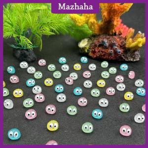 Mazhaha 10Pcs Luminous Briquettes Elfs Black Ball Sprite Duck Figurine Home Decor Glowing Miniature Fairy Garden Decoration Accessories