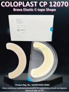 Coloplast Brava Elastic C-tape shape 20s CP12070 Stoma care CP 12070 (support the rim of the ostomy base plate)