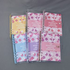 LEIFNYDI Financial Management 100 Envelope Savings Challenge 100 Envelope Money Saving 100 Envelope Challenge Binder Budget Planner PU A5 Budget Binders Set Couple Money Savings