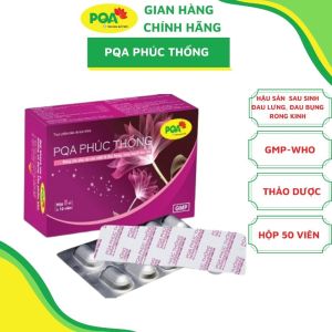 PQA Phúc Thống Giúp Bổ Huyết Hỗ Trợ Điều Hòa Kinh Nguyệt Giảm Các Triệu Chứng Đau Bụng Kinh