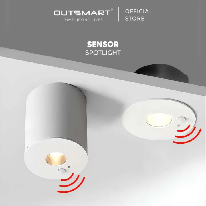 OUTSMART® Motion Sensor Light – COB Spotlight for Recessed & Surface ...