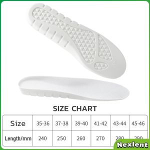 Nexlent Air Cushion Insole Shock Absorption Sport Shoes Pad EVA Elastic Insoles for Men Women 1pair