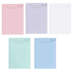 Vertical Standing up Writing Board Foldable Acrylic Clipboard with Pen Clip for Classroom Business Conference Office Use