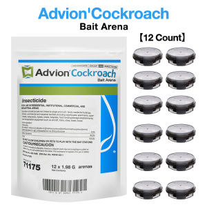 Advion Cockroach Bait Station 12pcs Easy Placement Long-Lasting Roach Control Indoor and outdoor use