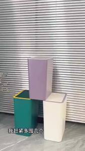 Ready Stock  10.5L/15L kitchen bathroom trash can household press type large capacity bedroom trash can]