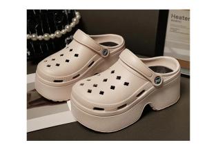 House Cloud Slipper Clog Woman charm Sandal Flip Flops Beach Non Slip Home Shoe High Heel Platform Female Slides Ladies Outdoor