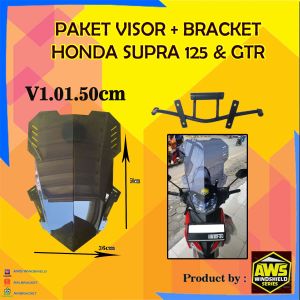 Paket visor plus bracket honda supra 125 f1 supra GTR