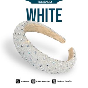 [ Velmorra ] Headband Aria Bando Korea Berlian Elegan Mewah