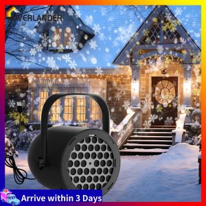 【Fast Shipping】 Indoor Outdoor Christmas Projector Lights LED Snowfall for Festive Decoration Bright Multi-Color