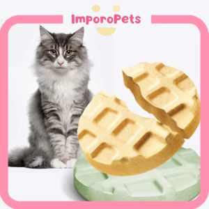 IMPOROPETS RANOVA Freeze-Dried Waffle Treat for Cats & Dogs – Mixed Flavors Crunchy Grain-Free Snack for Cats Dogs Kittens & Puppies
