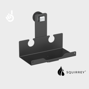 Squirrey Tracfik Modular Rail Organiser System  Custom Desk Storage Pegboards Baskets Hooks Multi-Purpose