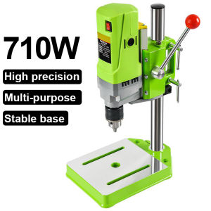 1/2" Mini Press Bench Drill Small electric Drill Machine Work Bench 220V 710W Heavy Duty Drill Press Bench Drill Press precision home drilling machine Industrial Multifunction Drill press Pure Copper