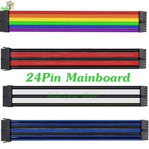 Dây nguồn nối dài bọc lưới Colorful Mod 24 pin 8 pin (6+2) 8 pin(4+4)6 pin VGA lõi 18AWG Nhiều màu sắc Tùy chọn
