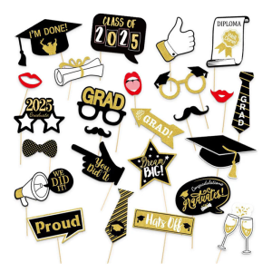 25Pcs Graduation Party Photography Props Graduation Party Decoration For Class Of 2025 Graduation Photography Accessory
